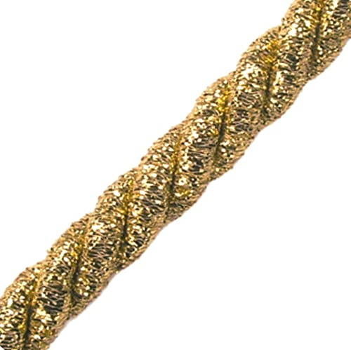 Mosel Avenue Art & Gobelin Studio ab 5m Lurexkordel Ø 9 mm Gold (1,39 €/m) Dekokordel Bastelkordel Kordel Karneval & Kostüm Satinschnur Flechtschnur Atlaskordel Atlasschnur Kordel Schnur