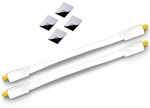 PASSACAVO PER FINESTRA SAT Cavo piatto Cavo placcato oro HD cavo coassiale estremamente piatto F maschio Guarnizione di gomma porta finestra camper campeggio HDTV 3d 4 K TV arli