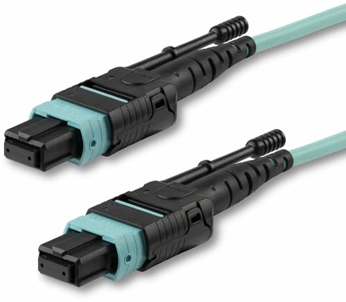 StarTech Cavo Fibra OM3 MPO a MPO 2m, 12F Type-A, Plenum OFNP (MPO12PL2M)