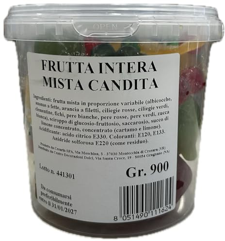Centro Decorazioni Dolci Frutta intera mista candita gr. 900