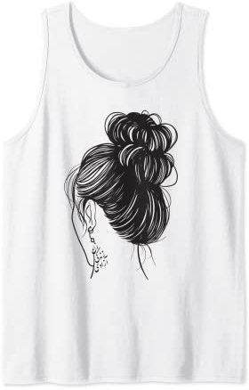 Women Life Freedom Persische Kalligraphie-Ohrringe, kein Hijab Tank Top