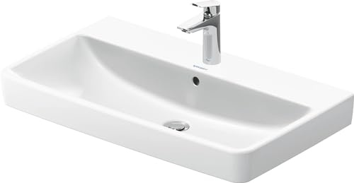 Duravit Möbelwaschtisch No. 1 80x46cm, m HL, ÜL, Hahnlochbank, weiß
