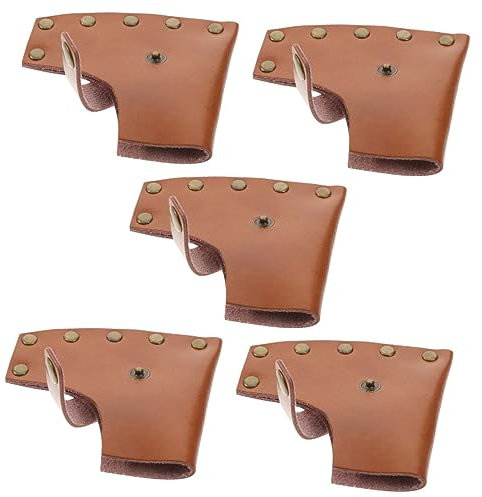 Angoily Werkzeug 5-Teiliges -Set Lederscheide Lederholster Outdoor-Werkzeuge Beilhülle Axtklingen Leder-Axtscheide Axtkopfscheide Lederscheide Für Äxte Leder-Axtscheidejacke Grenznagel