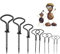 KAKOO 9pezzi Trapano a Mano per Castagno Trapani Fai da Castagno 1.5/2/3/4/5/6Mm Strumenti di Foratura per Legno di Castagno Tenero Set di Trapano a Mano per Bambini