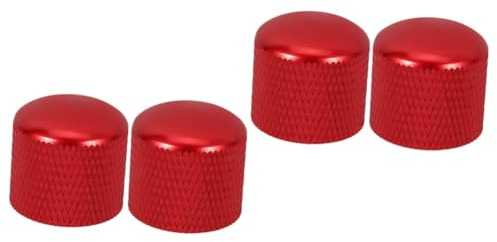 ibasenice 4stücke Gitarren Volume Knöpfe Metallische Potiknöpfe Gitarre Bass Einfache Installation Robuste Bauweise Stylisches Design Für Reparaturen Und Anpassungen