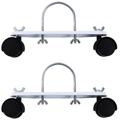 Uwithdanceme 2 soportes de radiador eléctrico, calentador eléctrico, polea móvil, rueda de soporte para radiador, rueda de rotación general (negro)