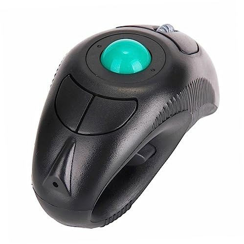 OSALADI Ratón Inalámbrico de Mano Trackball, 2,4 GHz, Puerto USB, 5 Botones, Diseño para Laptop, Cómodo y Preciso