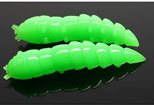 Libra Lures Kukolka Köder, 10 Stück, 026-hot Apple Green Limited Edition, FISHING_HOOK, Forelle