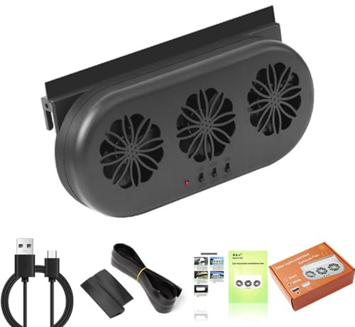 3 Cooler Car Fan Solar Energy Cooling Vent Exhaust Car Cooler Fan Safe Auto Solar Power Car Exhaust Fan