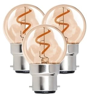 Jiaxu Lighting Pack of 100, LED Filament Bulb Flexible Lamp G40 AC110V 2W B22 Bayonet Retro Led Bulb Lamp Light Source Household Bulbs