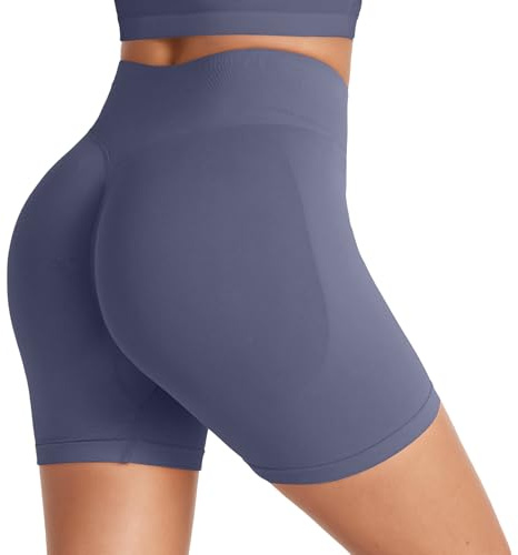 Zhiaek Pantaloncini Palestra Donna Vita Alta Leggins Sportivi Donna Corti