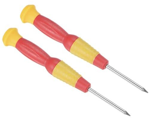 TOP-VIGOR Präzisions-Torx-Schraubendreher, T2-Sternkopf für Uhren, Brillen, Elektronik-Reparatur, 2 Stück
