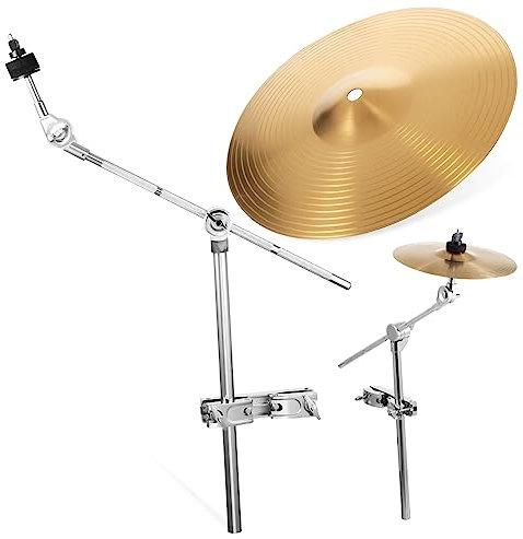 Abaodam Splash-becken Mit Verstellbarem Ständer Langlebiges Schlagzeug-zubehör Für Anfänger Und Profis Zum Üben Für Leise Sessions