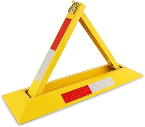 Bloqueador de aparcamiento Estacionamiento con cerradura, pila fija de choque más gruesa que ocupa el bloqueo de estacionamiento triangular