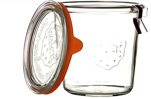Glass Food Storage Container Set with Lids, 10 Pieces, Round and Square, Clear