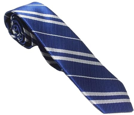 Wizard Costume School Tie Stripe Cosplay Wizard Fancy Dress Tie Scarf Costume Necktie Accessories for Christmas Party Fancy Dress Scarf Kids Boys Girls Adult Accessory School Event Outfit Daily (Blue)