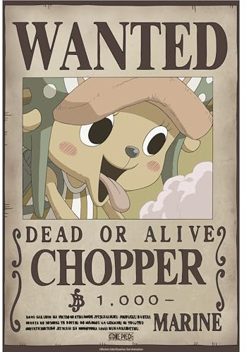 GB Eye Poster ONE PIECE Chibi Wanted Chopper Wano – offizielles Produkt – Format 52 x 38 cm – hochwertiges laminiertes Papier – Poster Prime Pirat