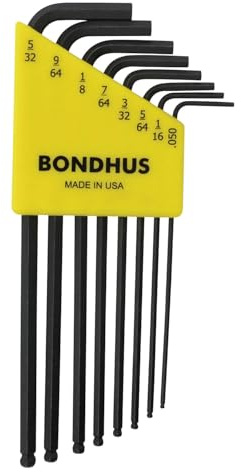 Bondhus, BLX8 BALLEND 10932 - Juego de llaves hexagonales de 0.1 cm-5/81.3 cm