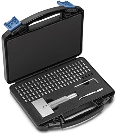 GRAVUREM Europa-typsortiment/typhållarset/slagnummer/slagbokstäver – 3 mm