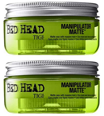 TIGI Bed Head Manipulator Matte Hair Wax for Strong Hold, 56.7 g pack of 2