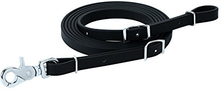 Weaver Leather Brahma Webb Roper Rein, Black, 1/2 x 8'