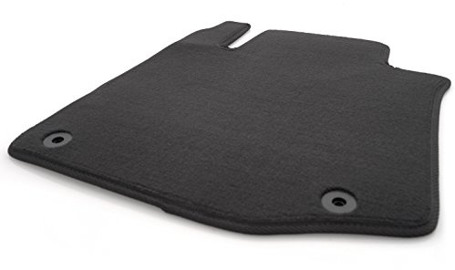 Fußmatte/Velours Automatte Stoffmatte 1-teilig Fahrermatte schwarz