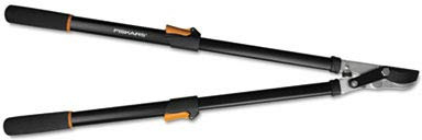Fiskars 91686935J Telescoping Power-Lever Bypass Lopper, Cushioned Grip