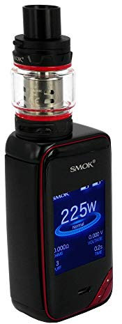 SMOK X-Priv Starter Kits ecigarette 225W Dual 18650 Vape Mods mit TFV12 Prince Tank 100% Authentic Smoktech X Priv Kit-Schwarz Rot
