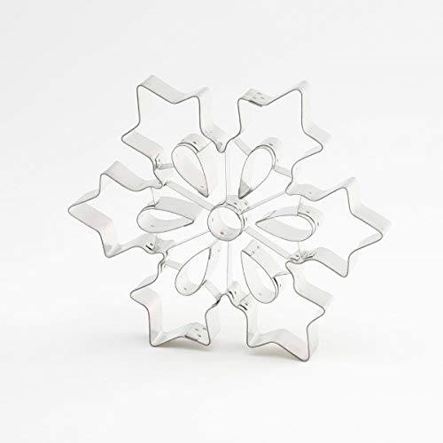 thermohauser Ausstecher (Edelstahl rostfrei), Schneeflocke groß, Rand glatt, Durchm. 19,5 cm