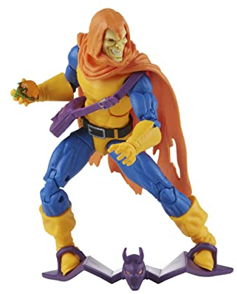 Spider-Man Marvel Legends Serie 15 cm große Hobgoblin Actionfigur Spielzeug, Spielzeug Biz inspiriertes Design, inklusive 3 Zubehörteilen: Glider, Kürbisbomb, Ranzen | Marvel Legends Retro Actionfigur Spider-Man Wave 2 - Hobgoblin