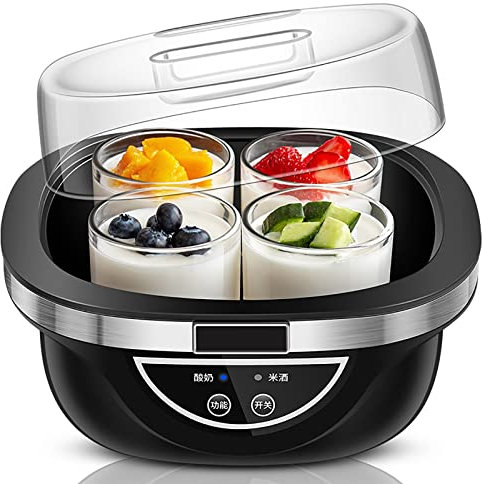 HMTE Yaourtière dans la Cuisine de la Maison - Kit de yaourtière, Yaourtière glacée, Yaourtière pour Enfants, Yaourtière, Yaourtière Starter, Yaourtière