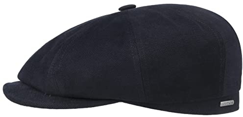 Stetson Hatteras Soft Cotton Flatcap Schirmmütze Ballonmütze Baumwollcap Herren - Made in the EU mit Futter, Schirm Herbst Sommer Frühjahr Winter Frühling-Sommer