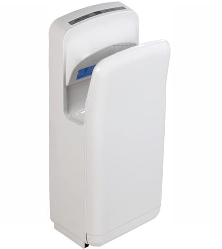 VIRSUS Asciugamani Elettrico Automatico Verticale a Parete Super Dryer, Misura 30x21x70 cm, Potenza 1900W, Filtro HEPA, Asciuga Mani su Entrambi i Lati, per Bagno e Servizi igienici