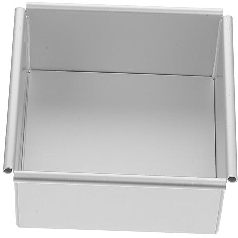 BESTonZON Stampo Per Torta Con Base Quadrata Removibile Stampo Per Chiffon Cake Tortiere Teglia Quadrata Per Cheesecake Teglie Antiaderenti Forniture Di Cottura Staccabile Lega Di Alluminio