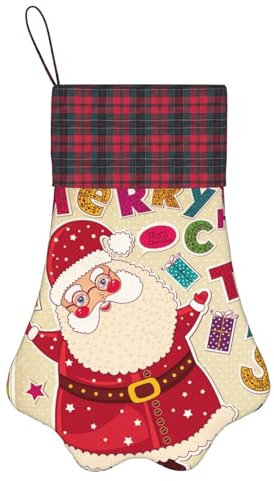 Jcakes Weihnachtsmann Weihnachten Haustier Strumpf Weihnachtsstrumpf Weihnachtsstrumpf Füllstoffe Personalisierte Weihnachtsdekorationen Hund Weihnachtsstrumpf Große Weihnachtsstrümpfe