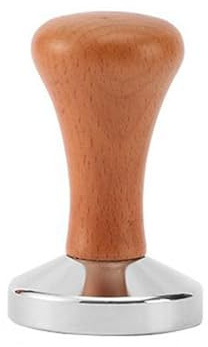 Tamper 51/54/58 mm Ripple Base Presse-expresso avec tampon en noyer pour porte-filtre Barista Accessoires Barista Set de tampons à café en acier inoxydable Base en bois Tapis en silicone (couleur