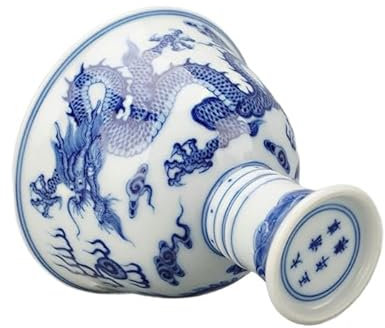 CEMELI 140 ml 87 * 83 cm Qianlong-Stil Phoenix-Muster - High Tea-Tassen Blaue und weiße Porzellantassen Jingdezhen-Teeservice für Geschäftsgeschenk-Sammlungen