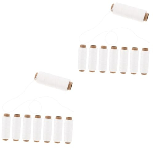 OSALADI 16rollos Cuerda De Algodón para Alimentos Cuerda De Cocina Multiusos para Embalaje Trenzado Resistente para Manualidades y Jardinería
