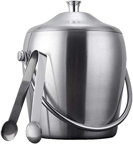 DIIDIIFF Ice Cube 5L Eiskübel für Eiswürfel, Edelstahl Eiskübel, Idealer Eiskübel für Bier, Sekt und Wein, Eiswürfelform für Partys und Picknicks für Wein