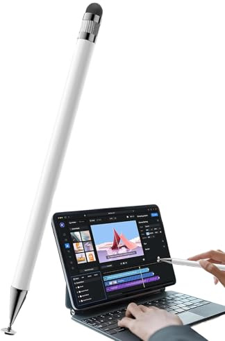 Stylet tactile de précision pour écran tactile haute sensibilité | Stylos réactifs, styls stylo d'écriture pour téléphones, tablettes, écrans tactiles, stylo tactile précis pour le dessin, le travail