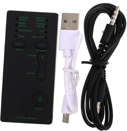NUOBESTY Carte Son Convertisseur De Voix Appareil De Modulation Sonore Transformateur De Voix Portable Mini Changeur De Voix Effets Vocaux Mini Changeur De Son Mini Altération du Son