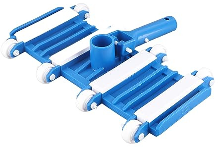 Tête d'aspirateur pour piscine avec roulettes, poignée réglable amovible, outils de nettoyage