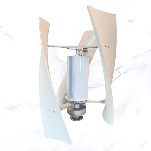 CIELOBLOEN Aerogenerador Doméstico de Bajo Ruido 100W/200W/300W & Kit de Energía Eólica con Regulador para Casas Móviles y Escuelas 300W