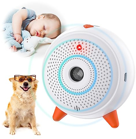 Anti Bellen Gerät, Ultraschall Anti-Bell-Gerät mit 33ft, Automatisch Antibell für Hunde, Wiederaufladbares& Wasserdichtes Hund Ultraschall Anti Bellgerät für Große KleineHunde Innen Außenbereich