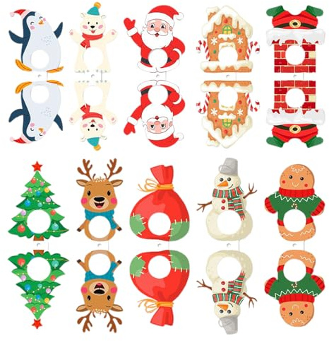Christmas Lollipop Holder,Weihnachts Elch Lollipop Verpackungsdeko | Süße Party Deko Für Zuckerhut Dessert Schokolade Buffet - Tisch Zuhause Bürio Klassenzimmer Festliche Feier