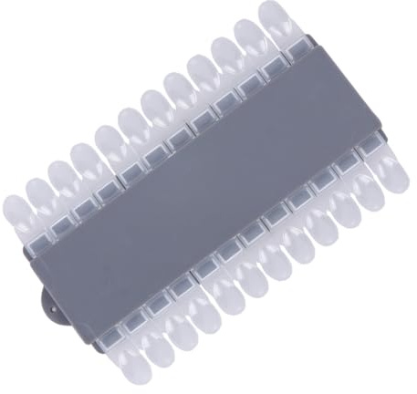 TOYANDONA Présentoir de Couleurs Manucure 24 Teintes Détachable 2 Pièces Taille Moyenne Gris Nuancier Vernis à Ongles pour Salon Professionnel et Usage DIY