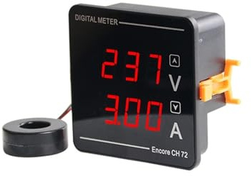 Voltmetro digitale Amperometro Amp Meter AC50-500V 220V 380V Doppio display tensione e corrente con amperometro CT