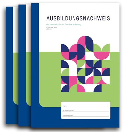 Henryks Berichtsheft Ausbildung, Ausbildungsnachweis DIN A4 Heft, 28 Blatt (3)
