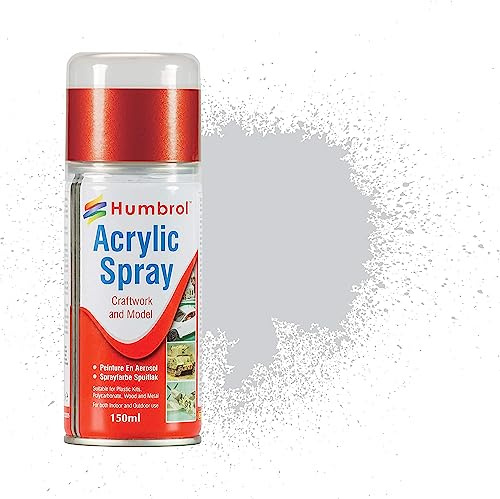Humbrol Miniature Paint Spray - AD6011 No 11 150ml - Metallic Paints for Model Painting, Modelling Paint for Miniatures - Metallic Paint Primer for Plastic, Wood, Metal Surfaces