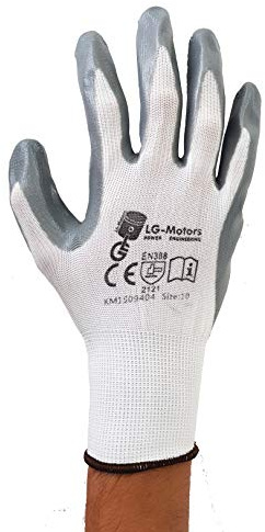 LG 60 Paia Nitril Arbeitsschutzhandschuhe Größe 10 von Te zugelassen für Garten, KarPENTERIA FALEGNAMERIA Mechanische Malerei